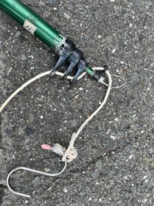 川辺ゴミ袋釣り上げギアを補修しました！〜穂先DIY編〜【幸運を拾うごみ拾い日記 】#96