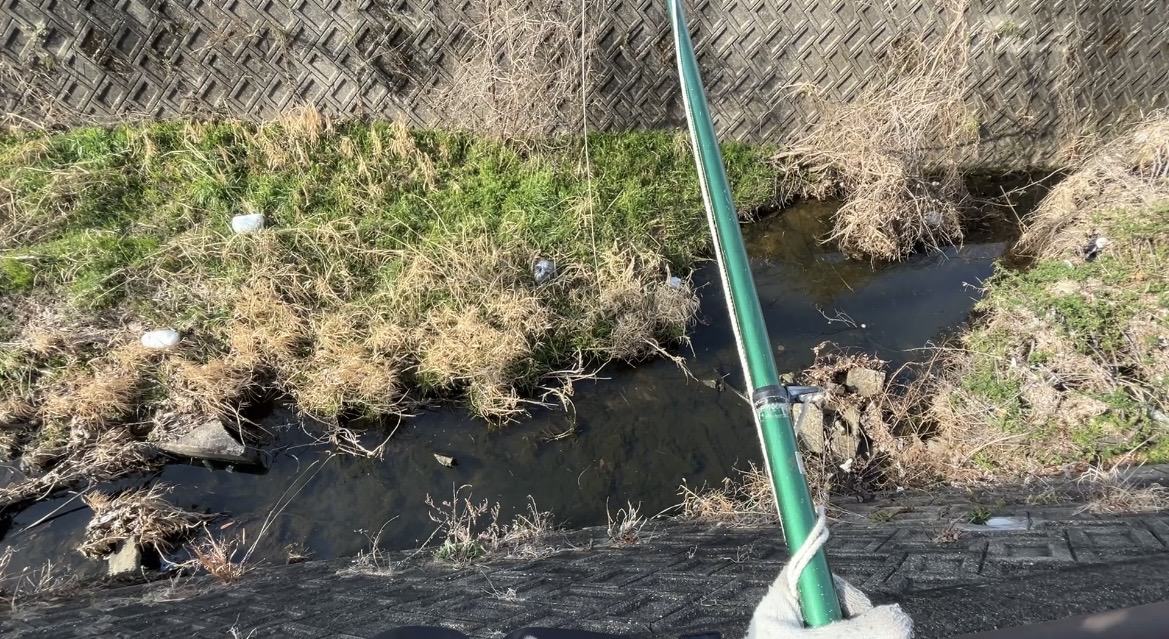 【運拾い活動】川辺のゴミ袋を釣り上げようとした結果…今回は回収できませんでした #162